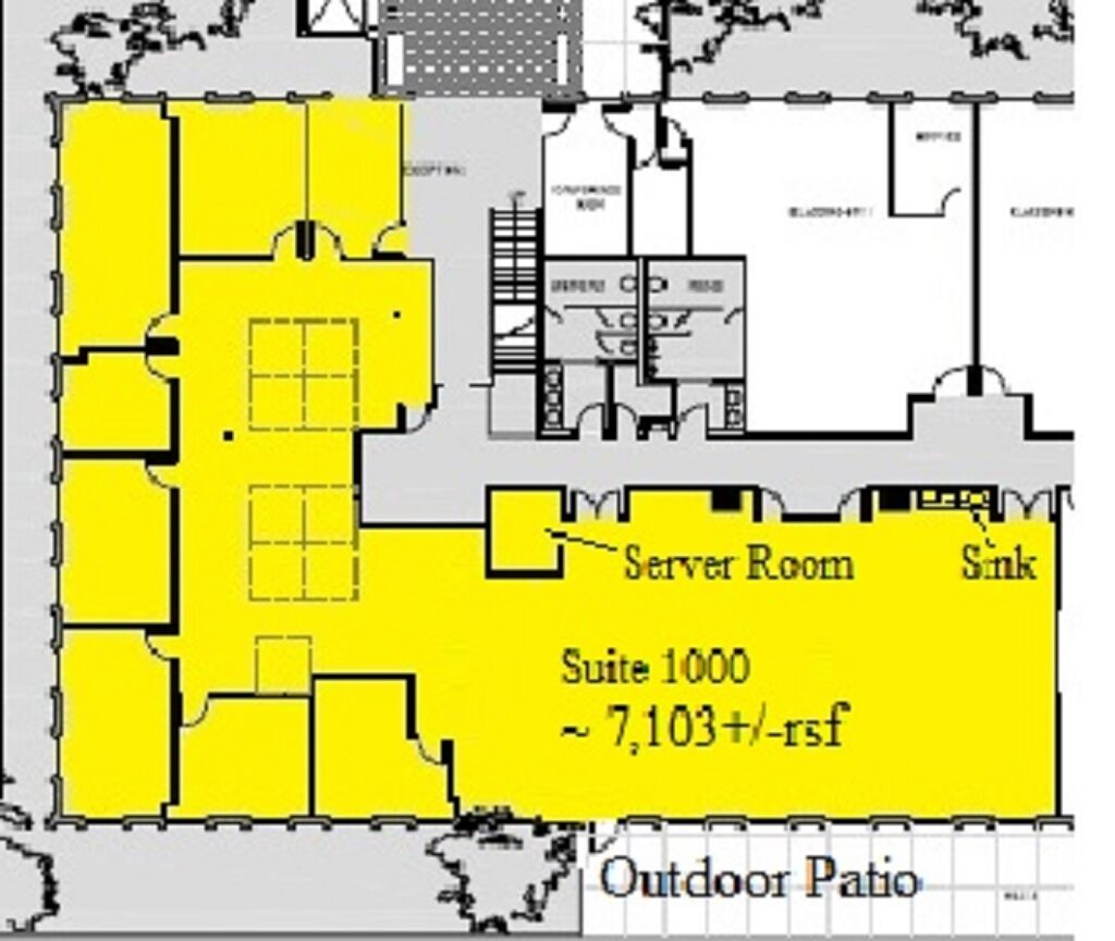 Ground Suite 1000 Floor Plan